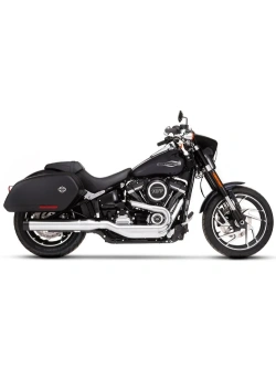 Tłumik motocyklowy Rinehart Racing 4" Harley Davidson Sport Glide (FLSB) chromowany/czarny [18-24]