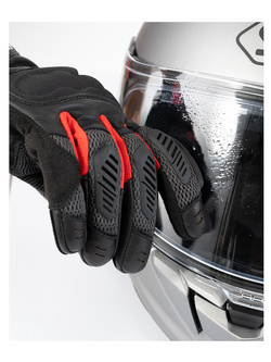 Rękawice motocyklowe Shima Hero czarno-czerwone