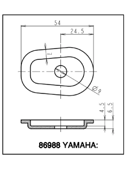 Zestaw adapterów do kierunkowskazów Daytona 86988 Yamaha (wybrane modele)