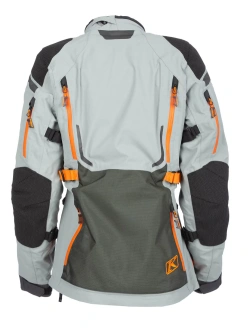 Kurtka motocyklowa damska tekstylna Klim Artemis szaro-pomarańczowa
