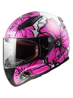 Kask integralny LS2 FF353 Rapid II Poppies różowo-biało-czarny