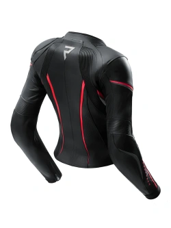 Kurtka motocyklowa damska skórzana Rebelhorn Diva ST czarno-czerwono-biała