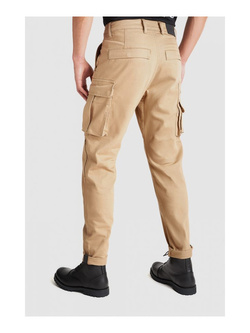 Jeansy motocyklowe Pando Moto Desert Cargo brązowe