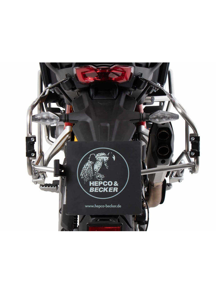 Stelaż kufrów bocznych Hepco&Becker Cutout Xplorer 40/37 Ducati Multistrada V4/S/S Sport/Pikes Peak (21-24)/Rally (23-24) stal nierdzewna
