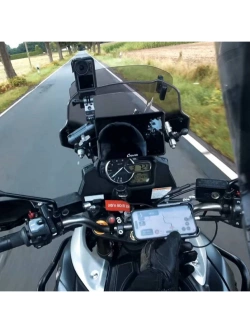 Uchwyt na telefon Outplorer P100-B regulowany z poduszką antywstrząsową [mocowany na lusterko]