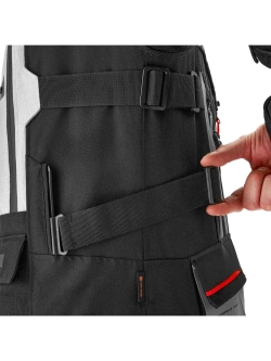 Kurtka motocyklowa tekstylna Shima Tracker jasnoszara