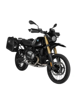 Zestaw: sakwy boczne Soft System Extreme Edition czarne + stelaże + bagażnik Touratech BMW R12 G/ S (25-) [poj.: 2 x 30l]
