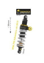 Amortyzator obniżający zawieszenie o 30 mm level 2 Touratech do KTM 790 Adventure (19-)/ 890 Adventure/ R (21-)