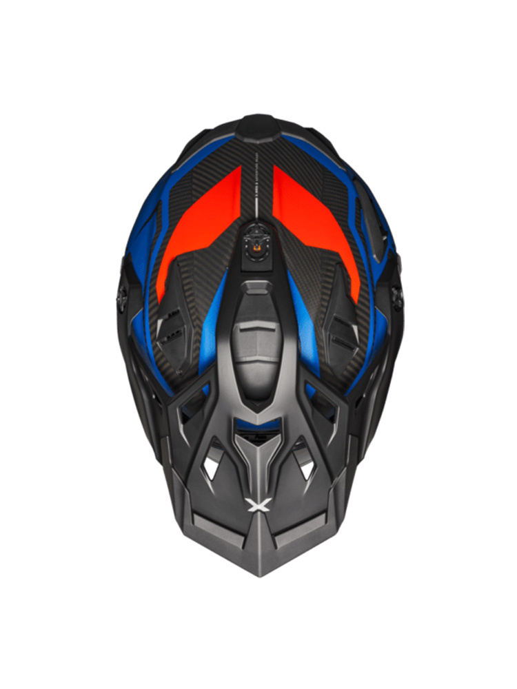 Kask adventure Nexx X.Wed 3 Keyo czarno-niebiesko-czerwony matowy