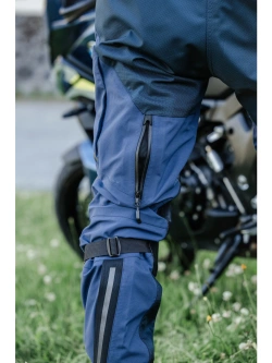 Spodnie motocyklowe tekstylne Klim Kodiak niebiesko-czerwone