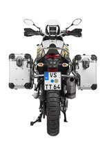 Zestaw: kufry boczne z anodowanego aluminium srebrne Zega Evo X + stelaże srebrne Touratech Yamaha Tenere 700/ World Raid (2 x 38l)