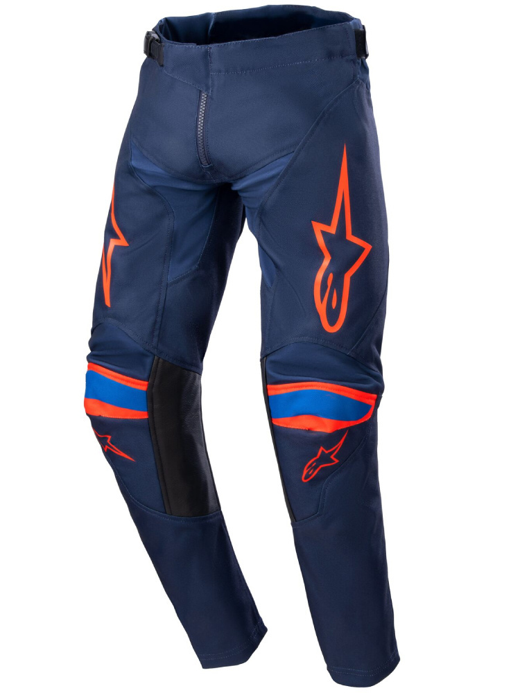 Spodnie cross dziecięce Alpinestars MX Racer Narin niebiesko-pomarańczowe