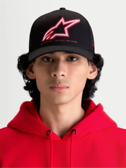 Czapka z daszkiem Alpinestars Lineout czarno-czerwona