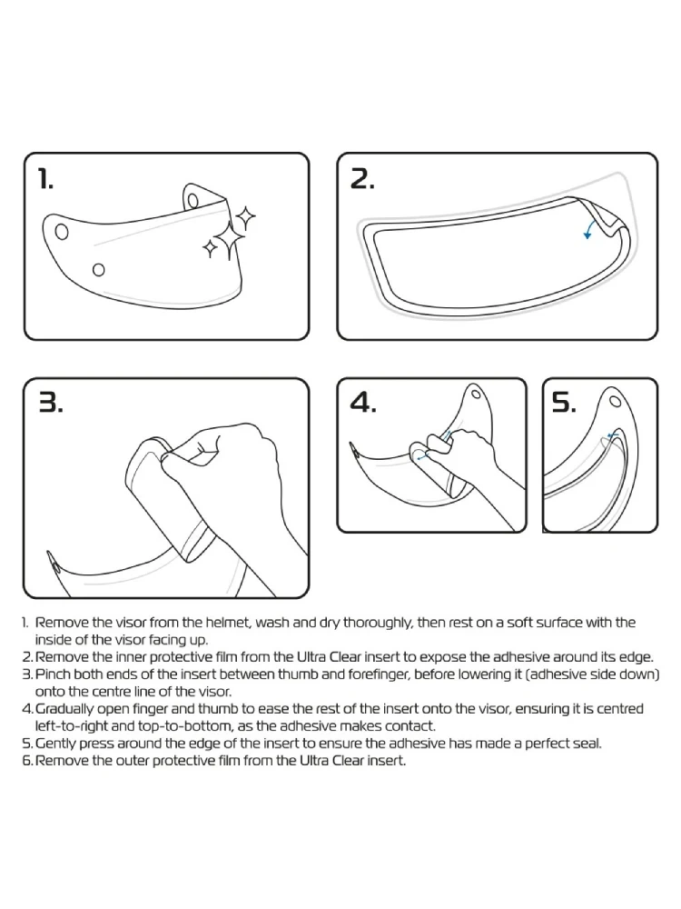 Powłoka uniwersalna Antifog Oxford Ultra Clear Pro do szybki/wizjera kasku przezroczysta