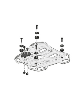 Stelaż centralny Adventure-Rack SW-MOTECH Ducati DesertX (22-)/ Rally (23-)