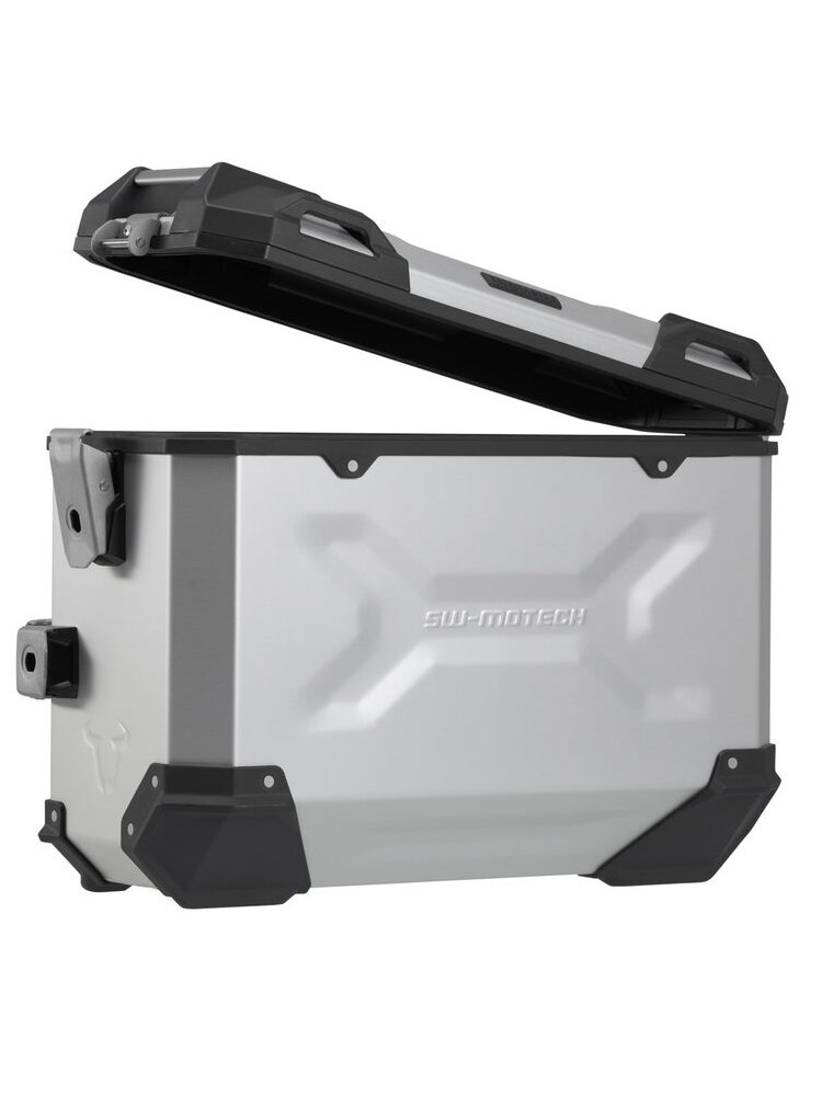 Zestaw: kufry boczne TRAX ADV + stelaże PRO Sw-Motech BMW S 1000 XR (19-) (pojemność: 2 x 45 L) srebrne