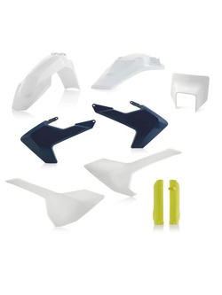 Pełny zestaw plastików Acerbis Husqvarna FE/ TE [17-19] granatowo-biały-fluo