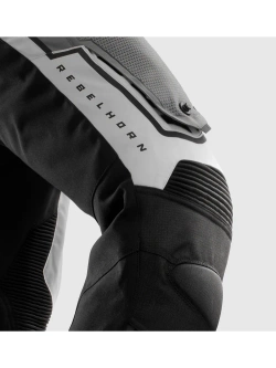 Spodnie motocyklowe tekstylne Rebelhorn Borg II czarno-szare