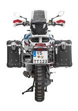 Zestaw: kufry boczne z anodowanego aluminium czarne "And-Black" Zega Evo + stelaże srebrne Touratech BMW R1200GS (-12)/R1200GS Adventure (-13) (31+38L)