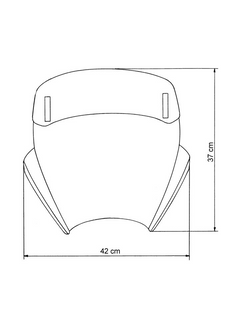 Szyba motocyklowa MRA "VTNB" + zestaw montażowy HKS-D BMW R 1200 R (06-14) przyciemniana