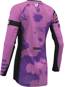 Bluza enduro damska Thor Launchmode Bleach czarno-fioletowa