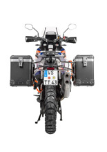 Zestaw: kufry boczne czarne "And-Black" Zega Pro + stelaże srebrne Touratech KTM Super Adventure 1290 S/R (21-24) [poj.: 38+45l]