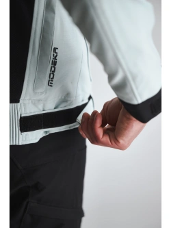 Kurtka motocyklowa tekstylna Modeka Khao Air II czarno-popielata