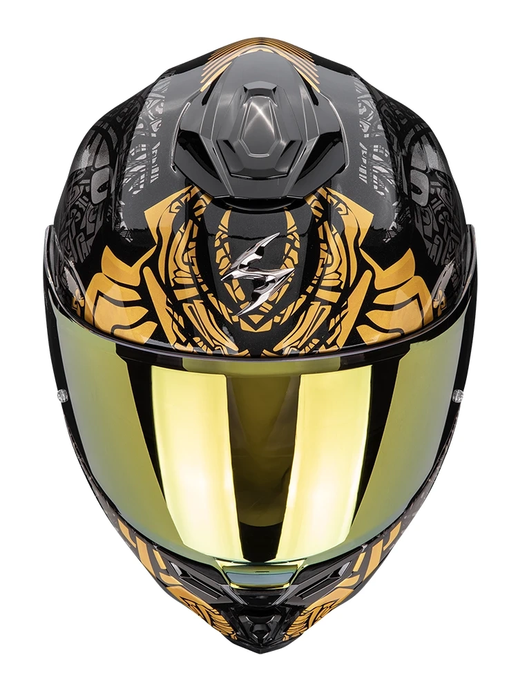 Kask integralny Scorpion EXO-1500 AIR Apus czarno-szaro-złoty