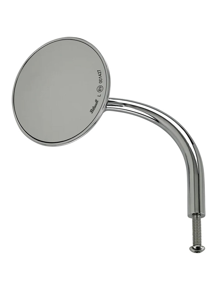 Lusterko motocyklowe uniwersalne Biltwell Round chrom