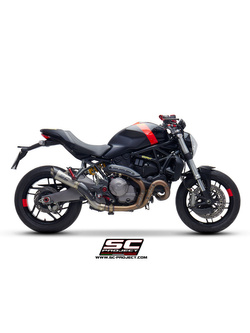 Tłumik SC-Project S1 Titanium + Carbon (Slip on) - Ducati Monster 821 [18-20]
