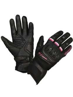 Rękawice motocyklowe damskie Modeka Air Ride czarno-różowe