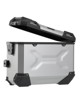 Zestaw: kufry boczne TRAX ADV + stelaże PRO Sw-Motech Yamaha Tracer 9 RN70/GT (20-), Tracer 9 GT+ (22-) (pojemność: 2 x 37 L) srebrne