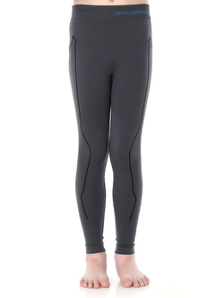 Legginsy termoaktywne dziecięce BRUBECK Thermo grafitowe