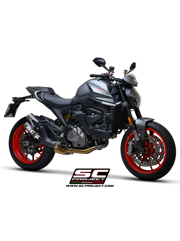 Tłumik motocyklowy podwójny SC-Project CR-T Ducati Monster 937 (21-24) carbon