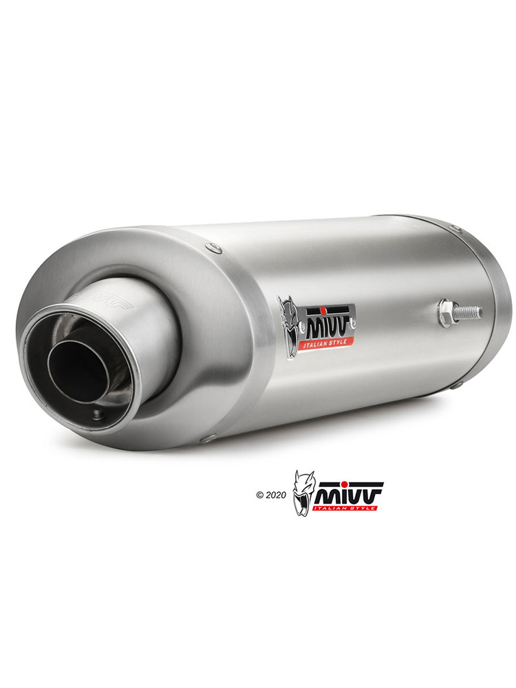 Tłumik motocyklowy Slip-On Line (Oval) MIVV do Honda CBR 1000 RR (06-07) srebrny