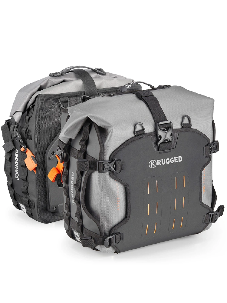Sakwy motocyklowe Kappa AV07 K'Rugged wodoodporne [pojemność: 30l, płyta Monokey w zestawie]