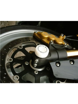 Slider przedniego zawieszenia R&G do Suzuki GSX1300R Hayabusa (01-02), GSX-R1000 (01-02), GSX-R 600 / 750 (96-01), TL1000 R / S (wszystkie lata) białe