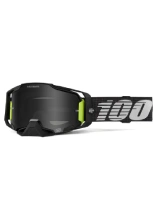 Gogle motocyklowe 100% Armega z szybką lustrzaną biało-pomarańczowo-niebieskie