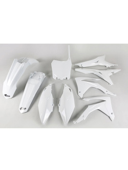 Komplet plastików UFO do Hondy CRF 250R (14-17), CRF 450R (13-16) z pokrywą filtra powietrza biały