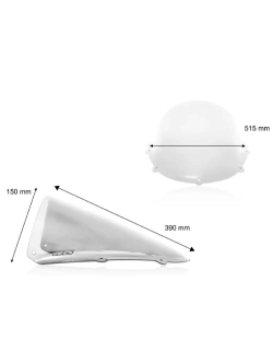 Szyba motocyklowa WRS Race Aprilia RS 125 (98-05) przezroczysta