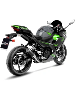 Tłumik motocyklowy LeoVince Corsa S srebrno-czarny Kawasaki (wybrane modele) [bez homologacji]