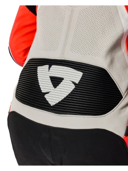 Kombinezon motocyklowy jednoczęściowy REV’IT! Hyperspeed 3 szaro-fluo czerwony
