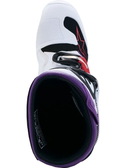 Buty enduro dziecięce Alpinestars MX Tech 7S biało-fioletowo-niebieskie