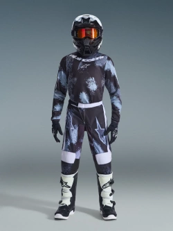 Spodnie cross dziecięce Alpinestars MX Fluid Lahnd czarno-szare-camo