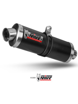 Tłumik motocyklowy Slip-On Line (Oval) MIVV do Kawasaki ER 6n / f (05-11) / Versys 650 (06-14) carbon