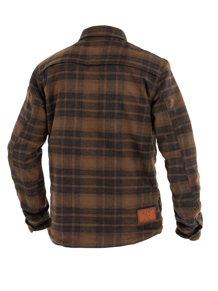 Koszula motocyklowa John Doe Motoshirt Woody brązowa