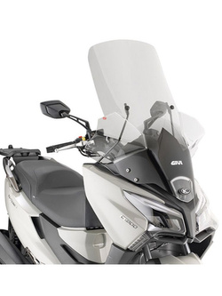 Szyba do skutera GIVI Kymco X-Town 125/ 300 City (20-25) przezroczysta [montaż wymaga mocowania D6115KIT]