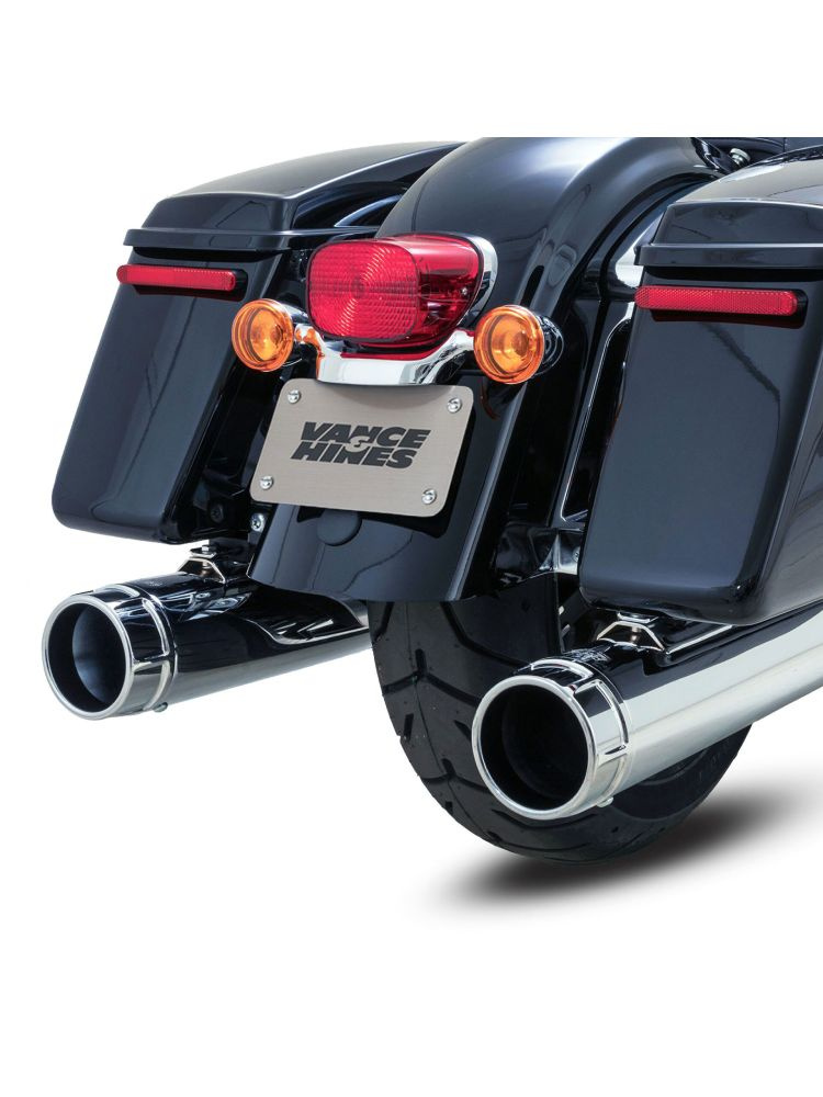 Tłumiki motocyklowe Vance & Hines Torquer 450 do wybranych modeli Harleya Davidsona Chromowane