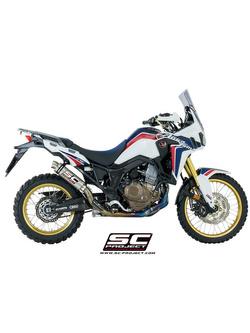 Pełny system 2-1 z pełnymi kolektorami i tłumikiem GP65 SC-Project do Honda CRF1000L AFRICA TWIN [15-17]