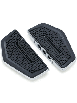 Podesty kierowcy lub pasażera Hex chrom + adaptery 8888 Kuryakyn do Harley Davidson (Wybrane modele)